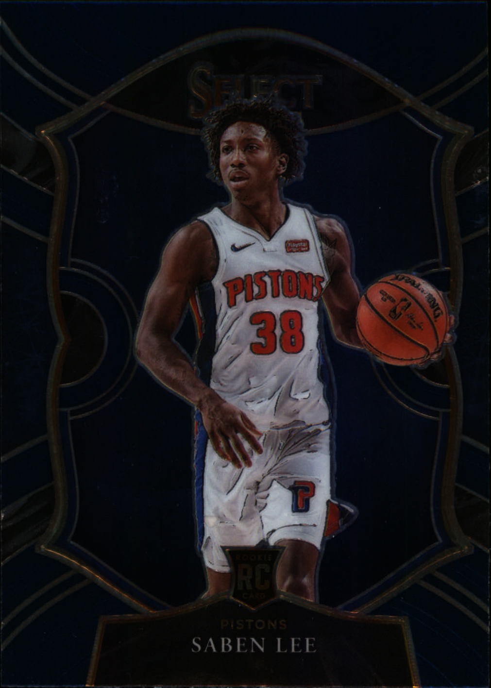 2020-21 Panini Select #97 Saben Lee Rookie Detroit Pistons