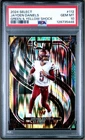 2024 Select Jayden Daniels Green and Yellow Shock Premier #112 PSA 10 Commanders