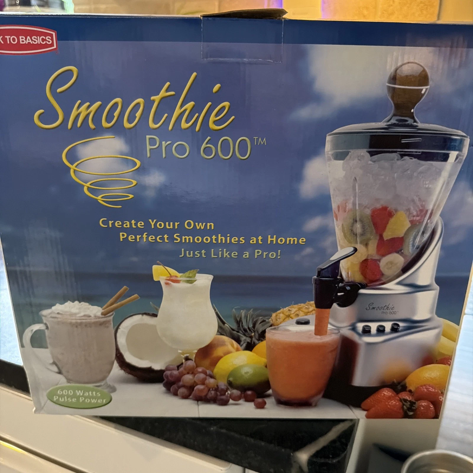 Smoothie Elite Pro 600 Brushed Chrome 500 Watt Blender SE2000 New In box
Opens in a new window or ta
