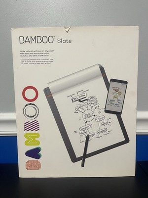 Wacom Bamboo Slate Small Drawing Tablet CDS610 Folio Smartpad NEW Missing Cable