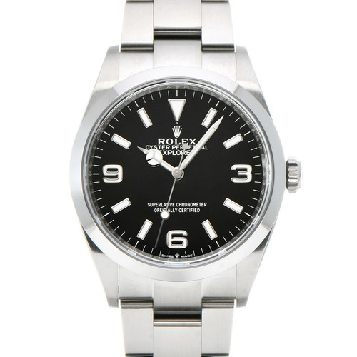 ROLEX Explorer 36 124270 Black Case Size 36 x 36 mm Men's Used Watch #52212