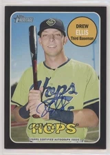 2018 Topps Heritage Minor League Edition Real One Black /50 Drew Ellis Auto