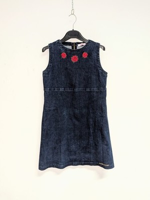 Jeanskleid Blugirl Folies Blumarine bestickt Gr. S Mini Denim Dress Embroidered