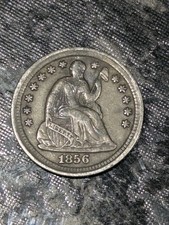 Demi-dime assis 1856-P