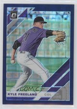 2019 Panini Donruss Optic Blue Pandora Prizm 80/99 Kyle Freeland #126 0q3