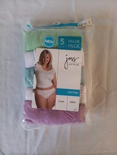 Just My Size 9 5 Pair Cotton Bikini Panties Womans Underwear