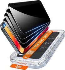 X-it 4-Pack Privacy Screen Protector for iPhone 16 Pro, Military Grade Shatte...