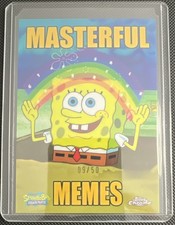 Topps Chrome SpongeBob SquarePants IMAGINAAATION MM-4 #/50 Masterful Memes