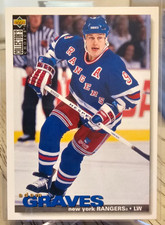 1995-96 Upper Deck Collector's Choice Adam Graves #277 New York Rangers