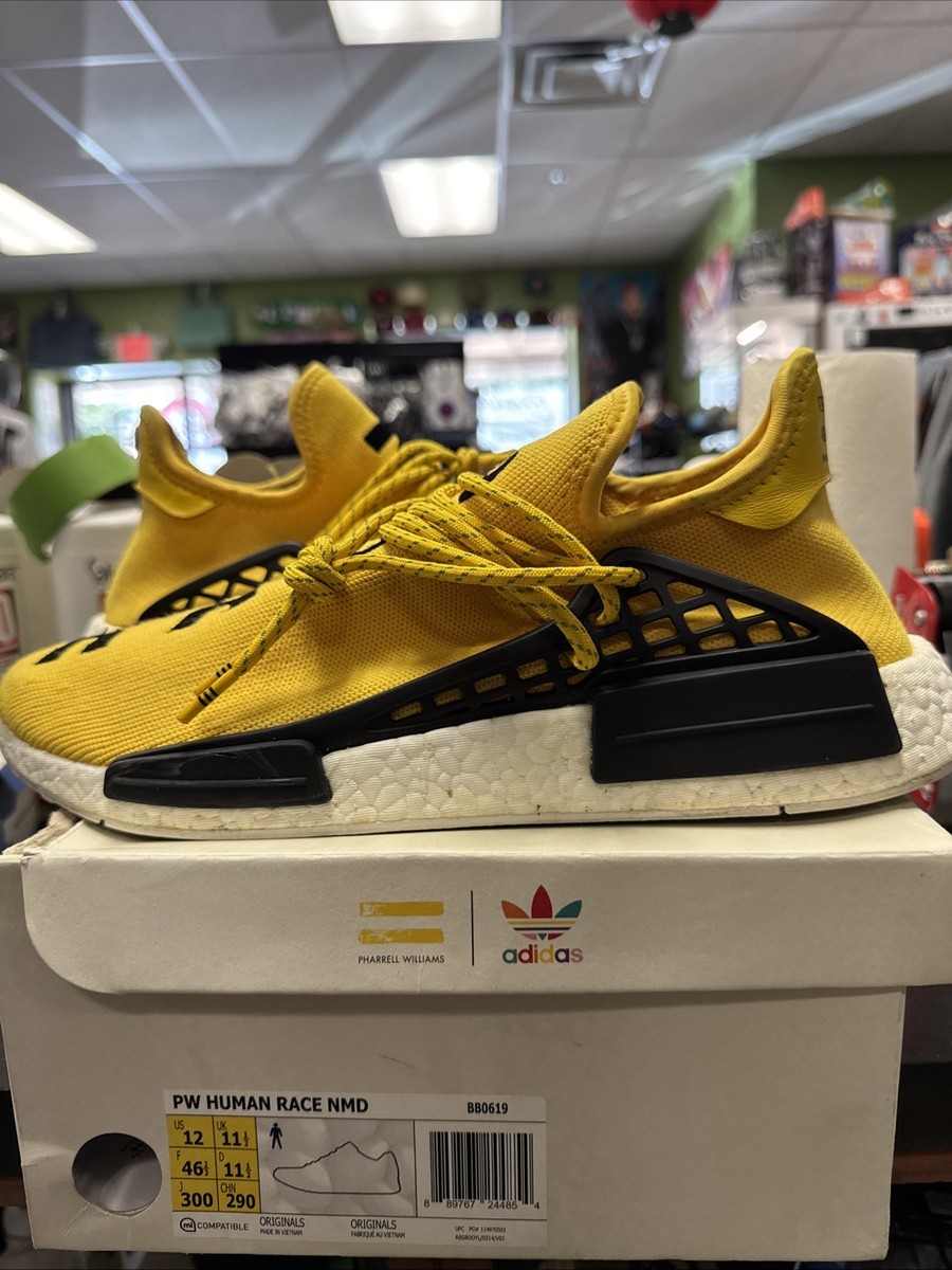 Size 12 - adidas Pharrell x NMD Human Race Yellow | eBay