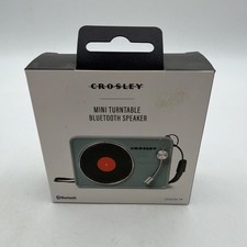 Crosley CR3029A-TN Mini Turntable Bluetooth Speaker W/ USB Charging -Tourmaline