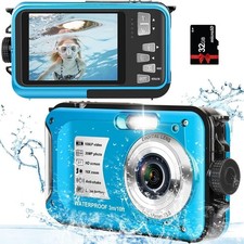 Underwater Camera - 30MP, 1080P Full HD, 16X Zoom, Waterproof up to 10 Feet C17