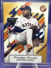 2025 Topps Pristine Framber Valdez Gold Refractor 10/50 Astros