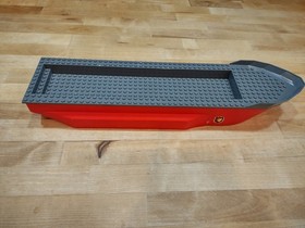 LEGO City #7207: Firefighter Boat Hull ONLY - Partial Stickers - Used