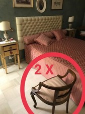Coppia di Poltroncine Vintage Stile Classico Anni 2010 – Legno Curvato e Rivesti