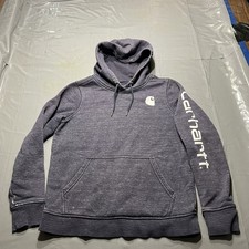 Carhartt Clarksburg Spellout Hoodie Womens Size Small Purple Heather 102791