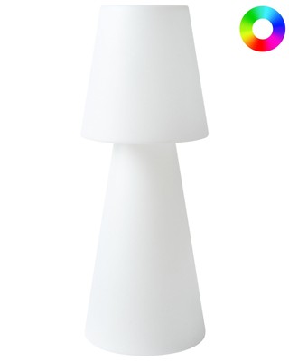 Outdoor Stehlampe LED weiß Kunststoff wasserfest mit Fernbedienung Sabanas