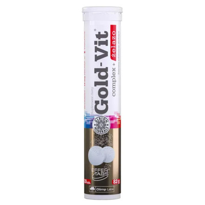 OLIMP GOLD-VIT COMPLEX + FERRO 20 compresse effervescenti, gusto arancia