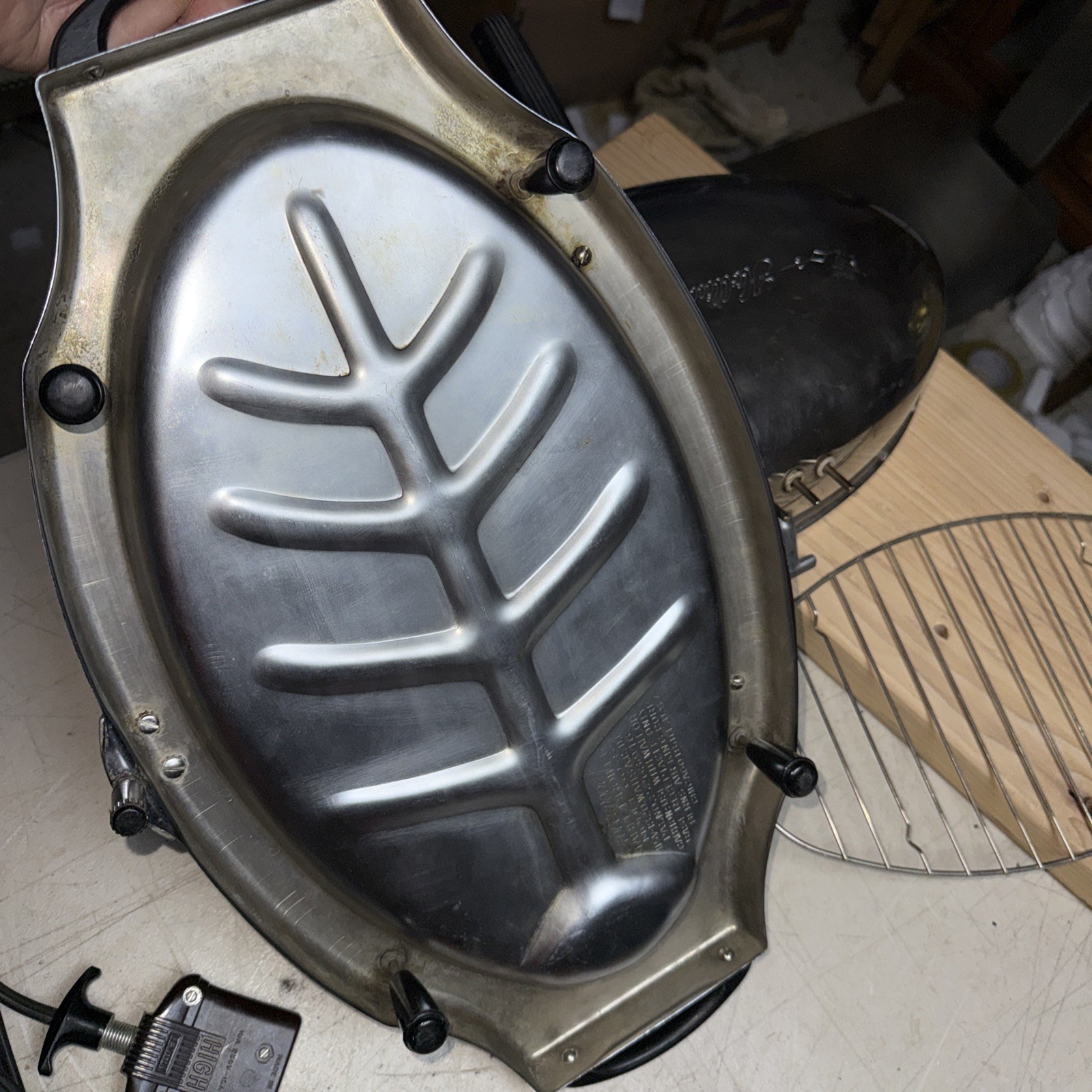 Vintage Berns Air King Holliwood Electric Table Broiler Model 60 S 1950S