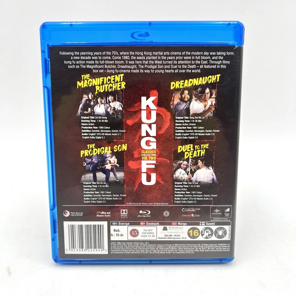 KUNG FU CLASSICS COLLECTION VOLUME TWO Blu-Ray Region B  + BONUS! - Image 2 of 4