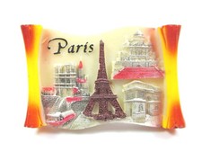Paris Magnet Poly Torre Eiffel Notre Dame Sacre Coeur Arco di Trionfo...