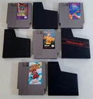 Y-174 VINTAGE NES GAME CARTRIDGES-SUPER MARIO BROS. 2, TETRIS, WRESTLEMANIA, +!
