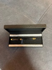 Pilot Black Fountain Pen with Gold Decorations  Case Used Japan