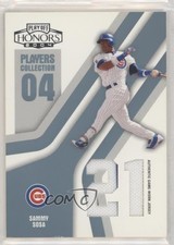 2004 Playoff Honors Platinum Die-Cut Jersey Numbers Jerseys 2/50 Sammy Sosa 0a3