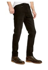 Lucky Brand 412 Athletic Slim Jeans Men 32x30 Black Stretch Denim Preppy NWT