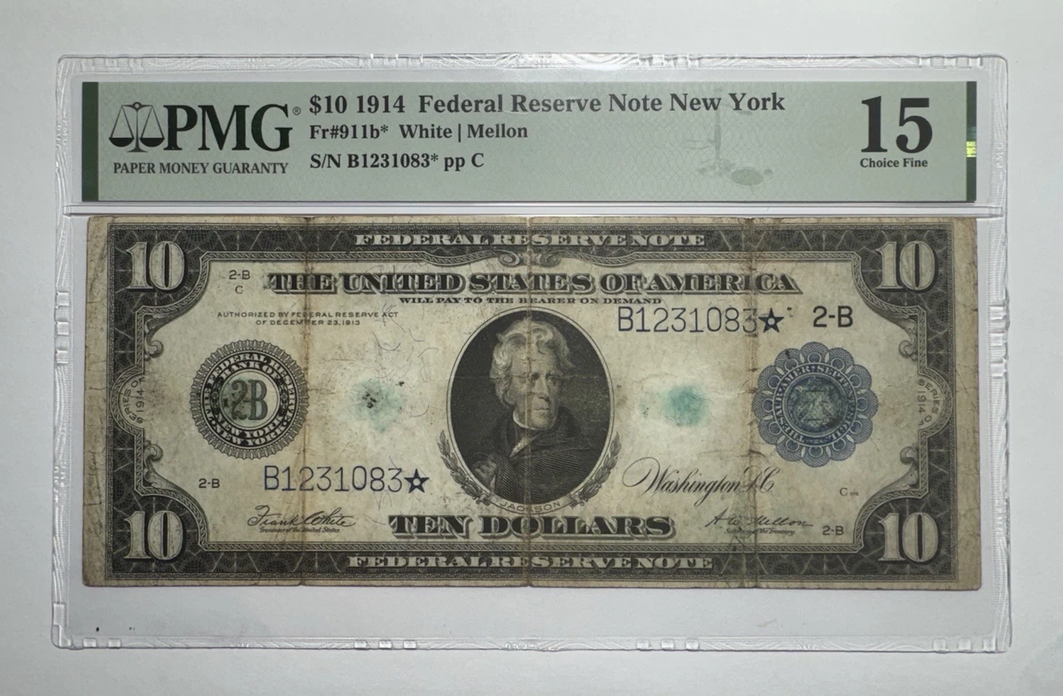 $10 US Federal Reserve Large Notes for sale | eBay