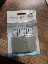 ImpressArt - Typewriter Font Metal Letter Stamps, 3mm Uppercase Damaged box 