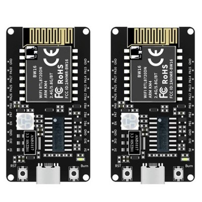 2X BW16-Kit Entwicklungsboard RTL8720DN Dual-Band WLAN Low- Bluetooth BLE M2644