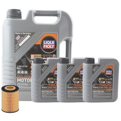 8L Liqui Moly TopTec 4200 5W30 Hengst Engine Oil Change Kit for X166 GL350 ML350