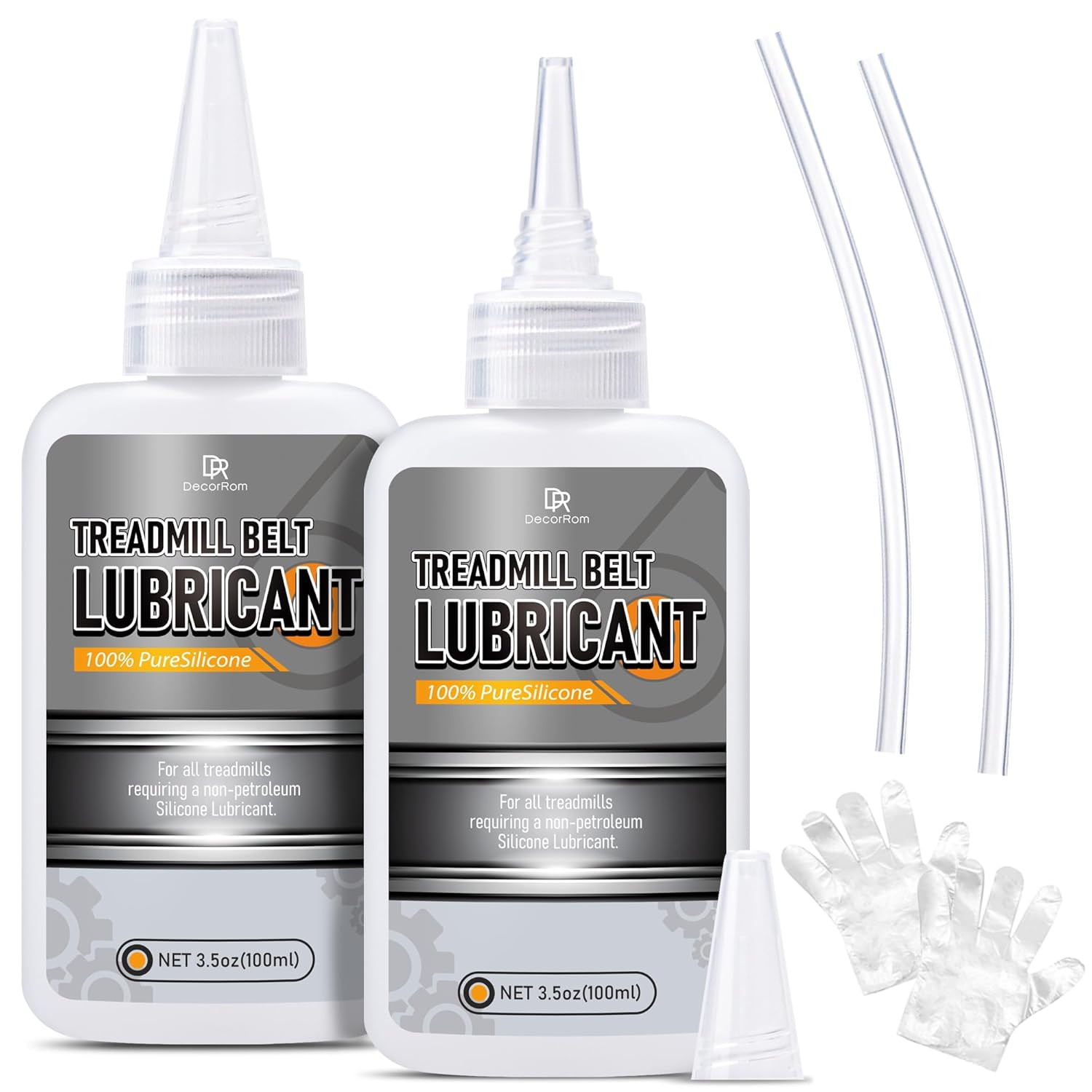Decorrom Silicone Treadmill Lubricant - 7Oz Treadmill Lube with Application Tube