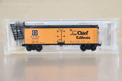 Micro-Trains Line (MTL) 47210 N Spur Santa Fe AT&SF 40' Kühlwagen 1:160 Orange | Zustand: Gebraucht