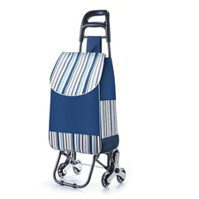 1pc Foldable Heavy-Duty Shopping Trolley Cart, Stair-climbing Handcart Supermark