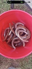 Lot Of 10 Used Horse Shoes, Horseshoe For Crafts, Horseshoe Decor Metal Art