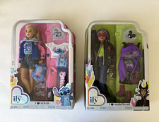 Disney ILY 4EVER love Stitch & Maleficent Fashion Dolls Lot 2 NEW IN BOX Jakks