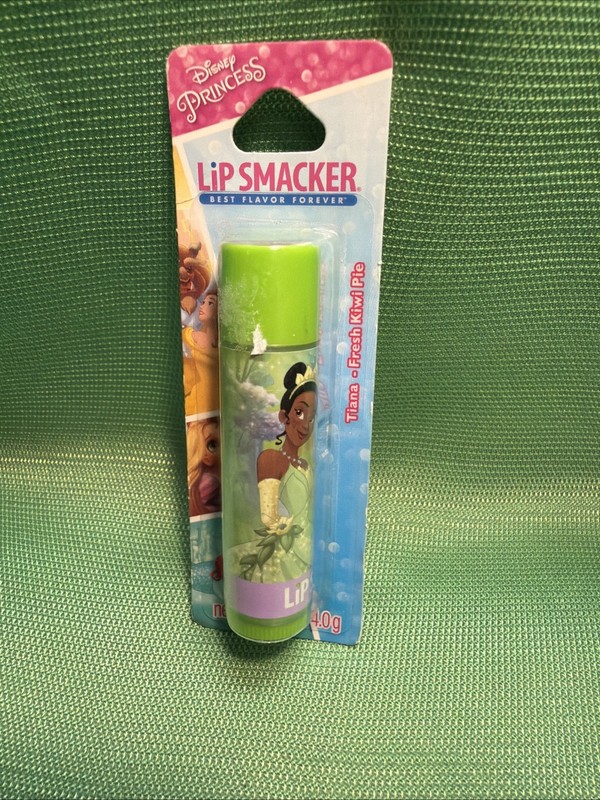 NEW Lip Smackers Fresh Kiwi Pie Flavor .14 Oz Disney Princess Tiana