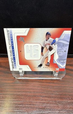 2002 E-X - Behind the Numbers Pedro Martinez Jerseys (MEM)