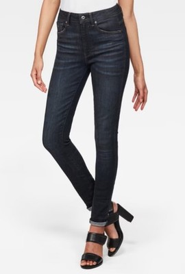 G-Star Damen Jeans, 3301 High Skinny Wmn NEW, Blau dk aged cobler, W26 L32