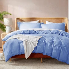 Nestl Calm Blue Duvet Cover Queen Size  Soft Double Brushed Queen Duvet Cover Se