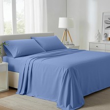 100 Egyptian Cotton King Size Sheets Set - 800 High Thread Count Egyptian Co...
