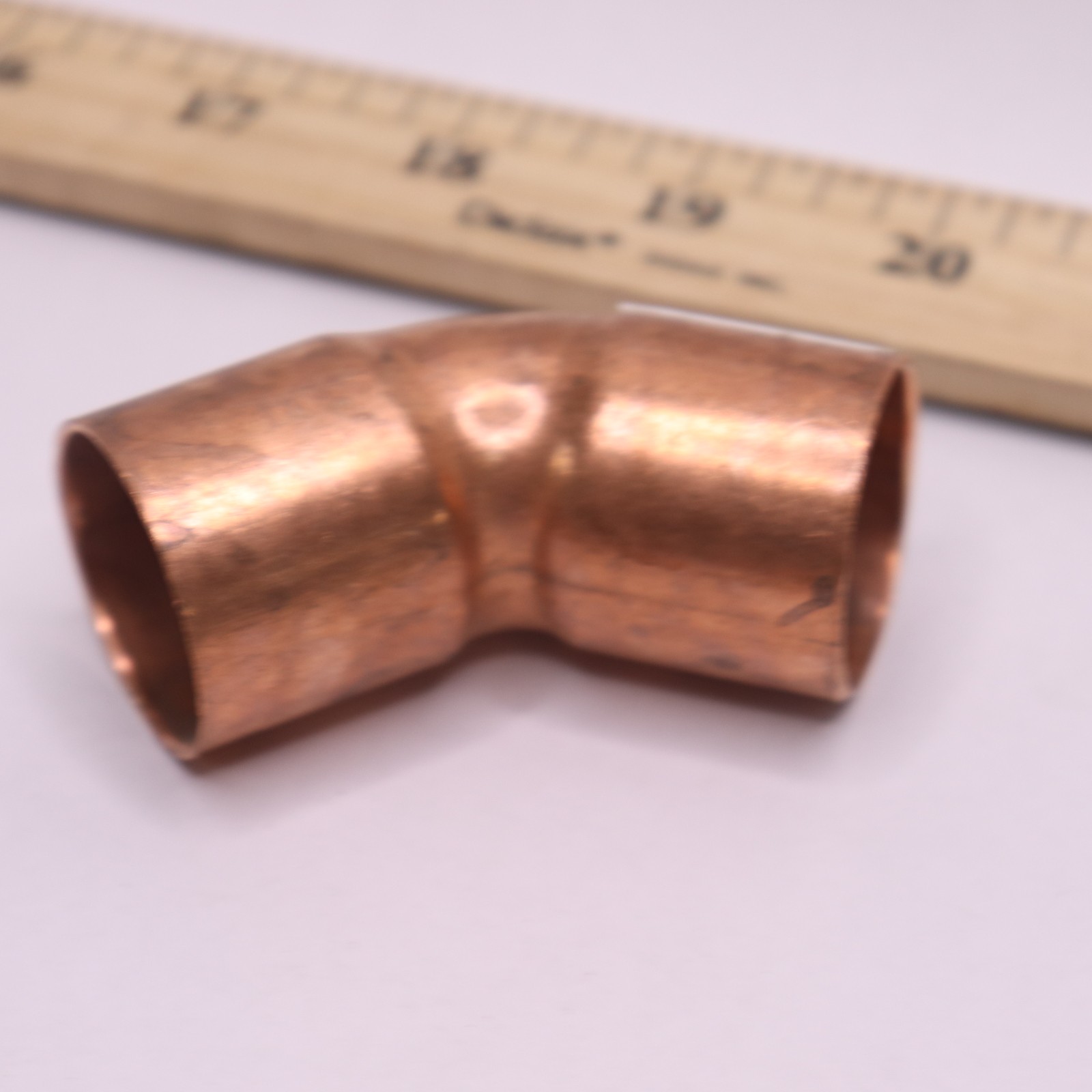 Everbilt 45-Deg Elbow Fitting Copper 1" Cup x Cup 807076