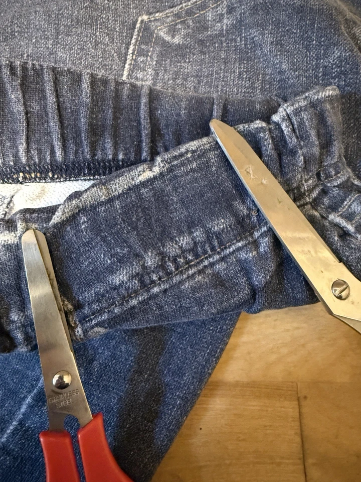 Pantalones de chándal Rag & Bone Miramar para mujer talla XS/P azul imitación denim *LEER reparación Foto 3 de 4