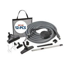 Central Vac System Carpet and Bare Floor Air Turbine Pet Care Attachment Set ...
