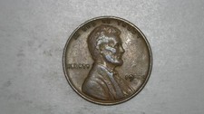 Lincoln Wheat Cent Grease Filled Die Error - Date Obliterated - XF Details
