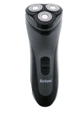 Barbasol Rechargeable Rotary Shaver with Stainless Steel Blades Pop Up Trimmer