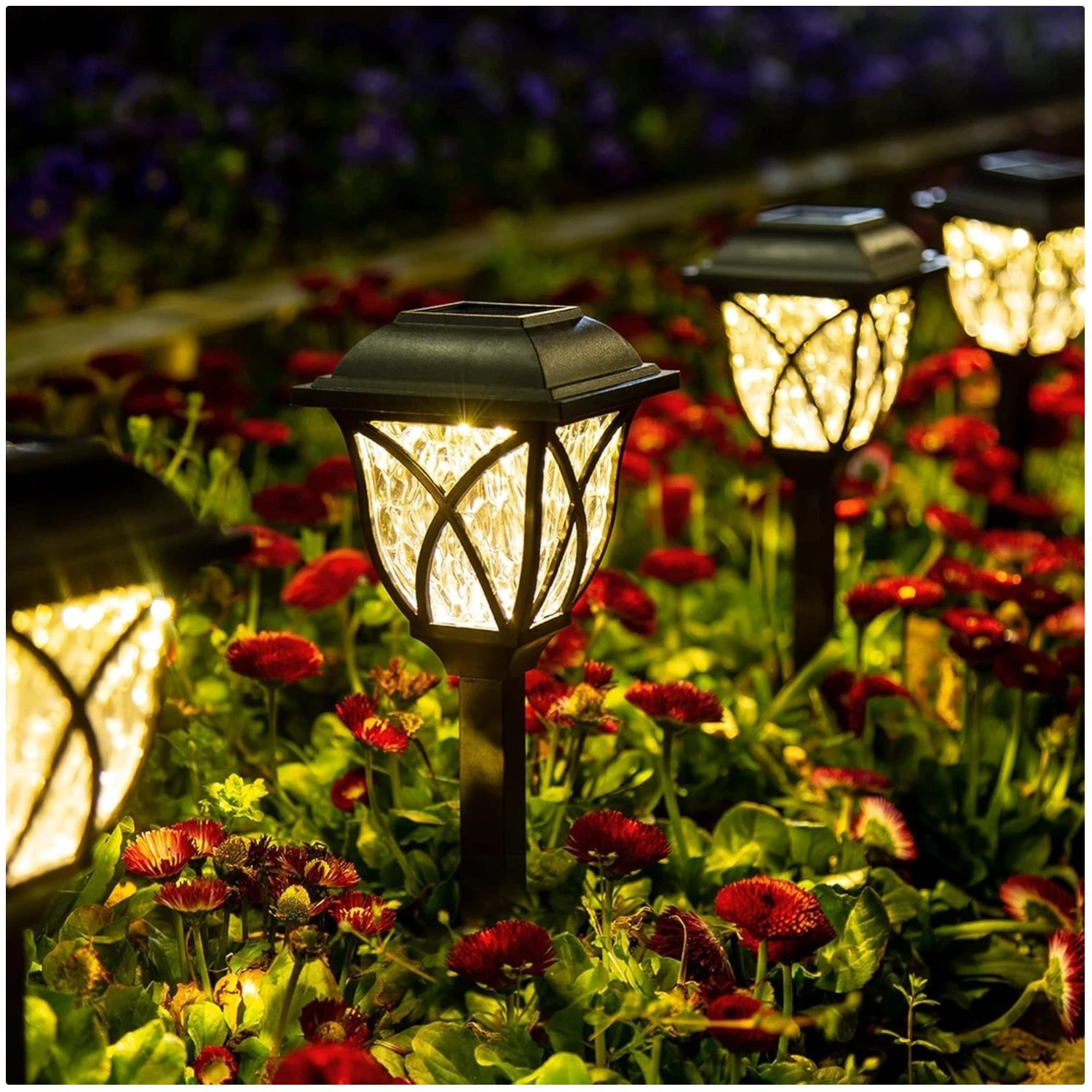 6 Pack Solar Lights Outdoor - Durable Patio Landscape Decor