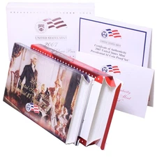 Empty Packaging Replacement Silver Proof Set Box & COA No Coins 2007